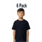 6 Pack Gildan Softstyle Youth Midweight Short Sleeve Crew-Neck T-Shirt for School, Sports & Everyday Wear Kids Tee